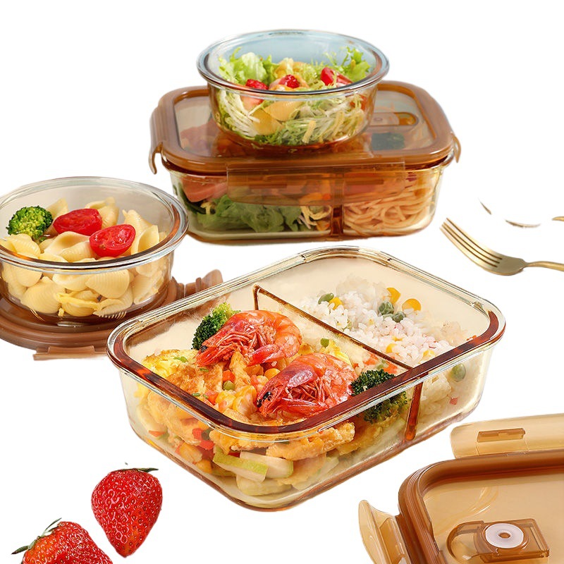 Kancelářské pracovníci s víkem Bento Box oddělená miska s čerstvým udržováním